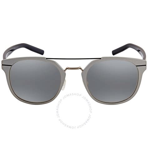 Dior Men's Silver Mirror Pilot Sunglasses AL13.5 UFO/M3 52